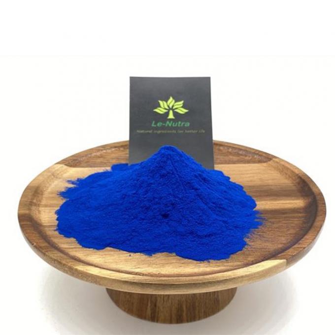 Versorgungslebensmittelfarbstoff Spirunila des Herstellers Le-nutra Pulver-Bestphykokyaninpulver blaues für Farbwert E18 vom spirulina