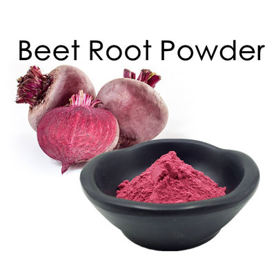 Organic Betanin Spray Dried Concentrate Red Beet Juice Powder Low Sugar 80 Mesh